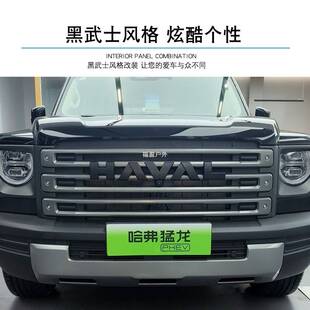 哈弗猛龙中网黑化装饰条黑武士中网改装套件猛龙尾门车标熏黑福盈