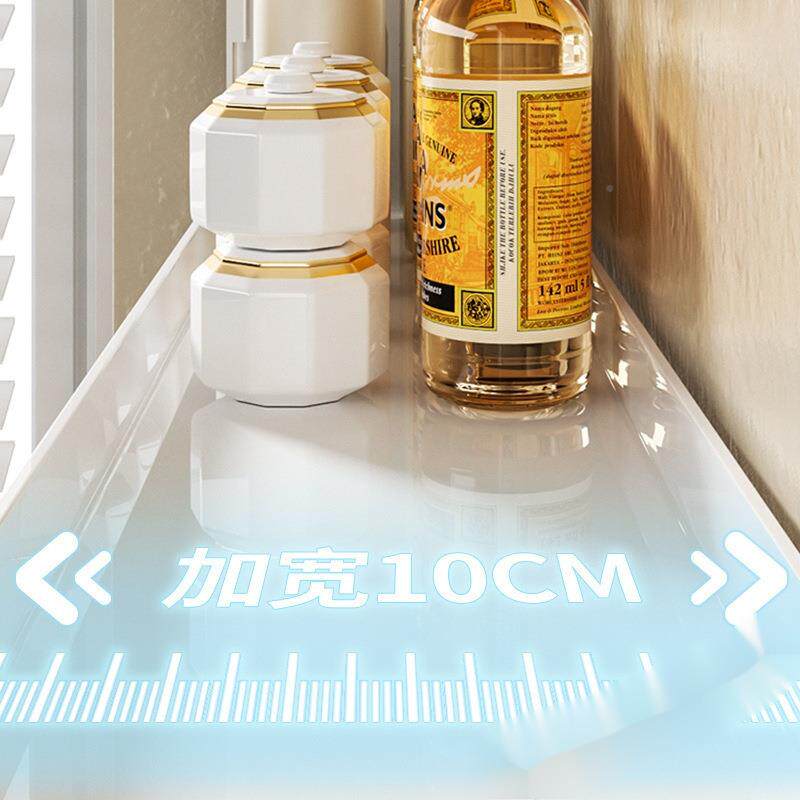 厨房物架调架免打味孔nStGdxQ6太空铝壁挂多层调置料瓶盐酱醋收油