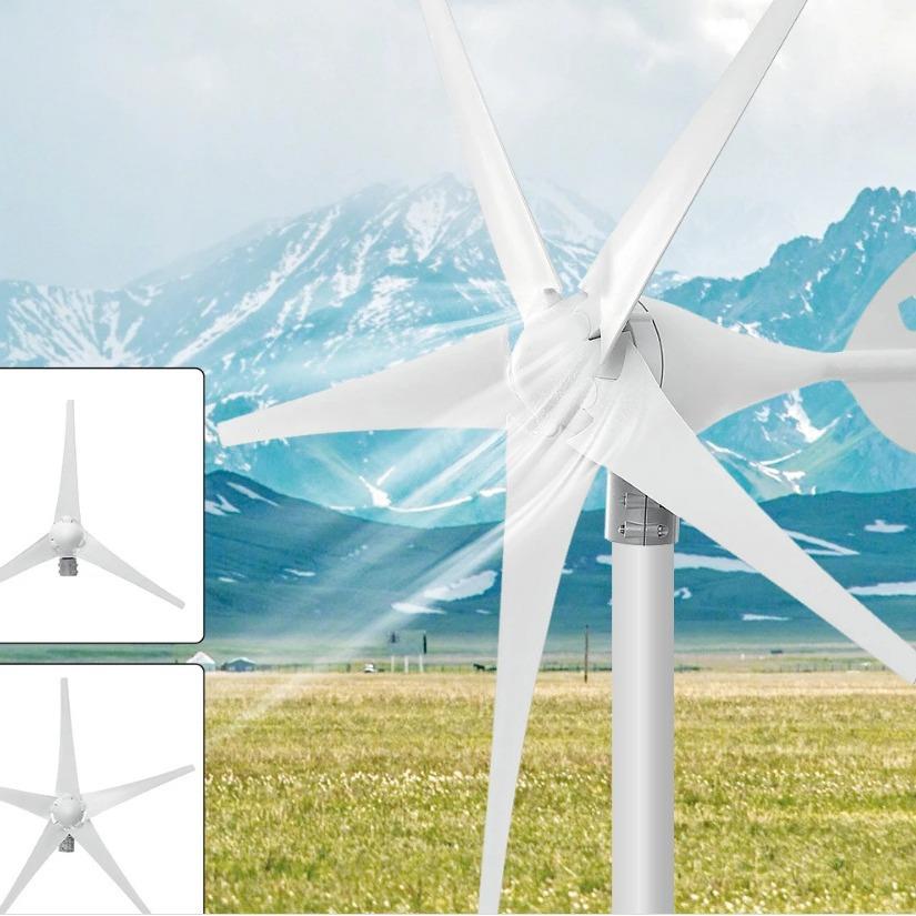 400W3/5叶片风力涡轮机12V/24V带充电控制器风力发电机家用电源