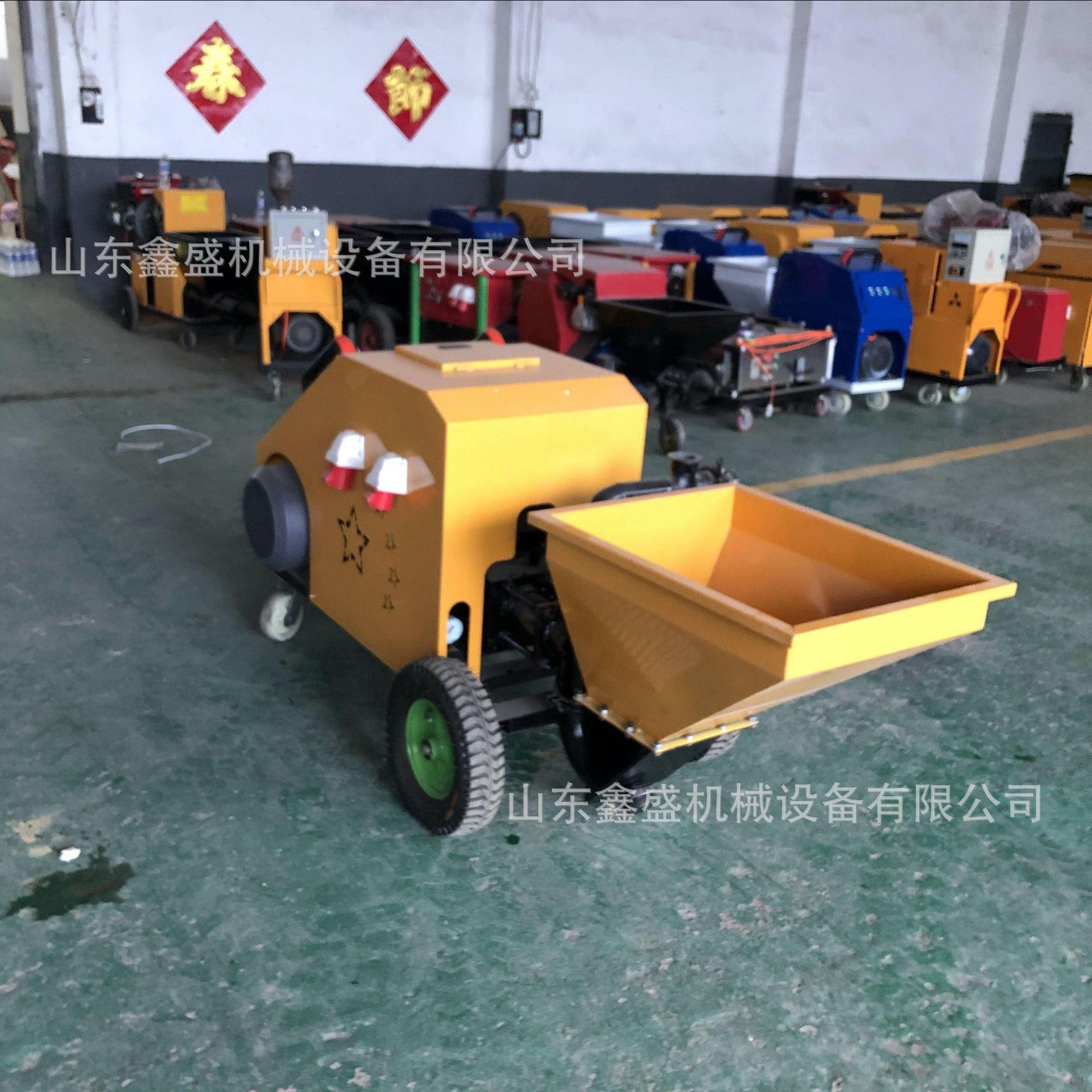 11kw高速喷涂机高压水泥灰砂浆喷涂机室内外稳压双缸柱塞喷涂机