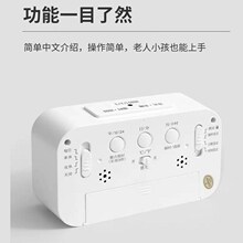 闹钟简单实用儿童智能电子闹钟充电款三组闹铃多个功能定时闹钟学