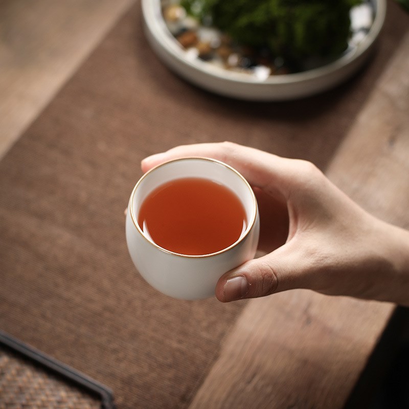 主人杯茶杯品茗杯功夫茶小杯单杯个人专用高端上档次送礼礼品礼盒