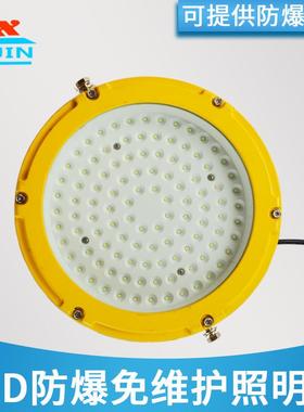 化工厂车间照明投光灯加油站圆形LED防爆灯50W100W150W防爆泛光灯