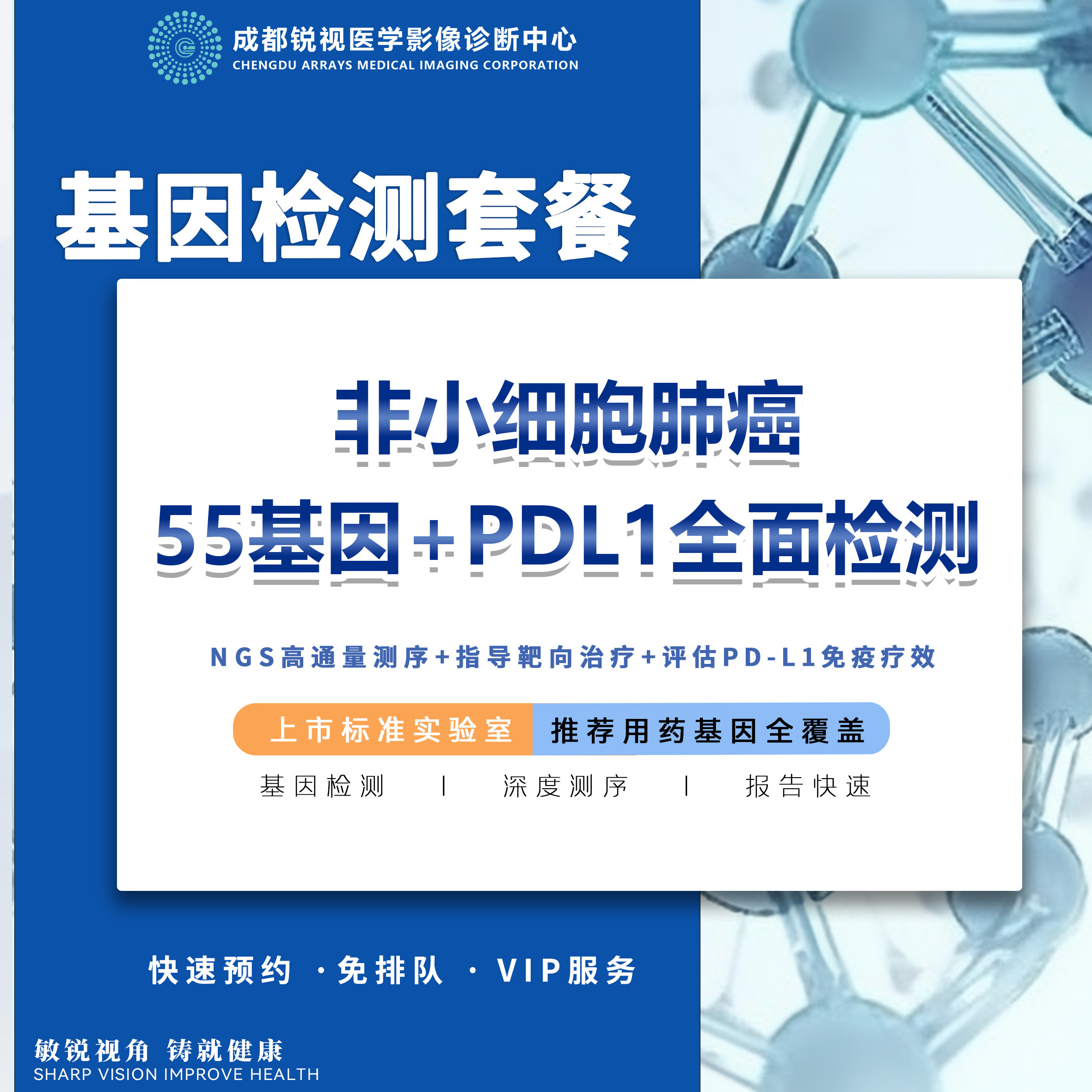 非小细胞肺癌55基因检测+PD-L1（22C3）（单组织）