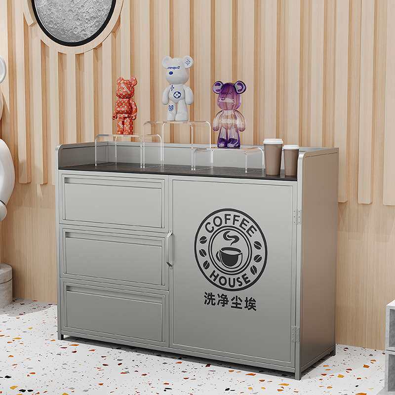 工业风商用铁艺茶水柜多功能整装备餐柜厨房碗柜餐边柜墙边收纳柜