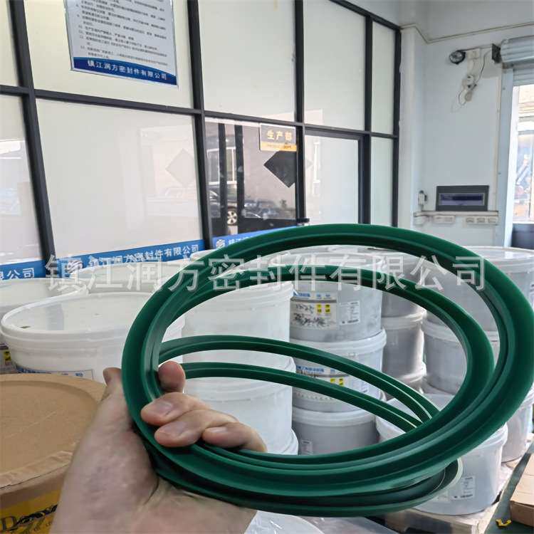 液压缸配件活塞密封圈墨绿色聚氨酯油封70*45*15.5聚氨酯车削件
