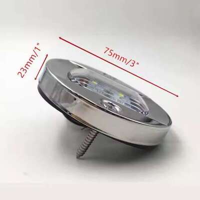 现货供应其他船用用品Led灯12VLED不锈钢304圆形船尾灯12V