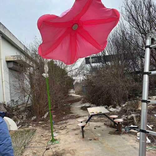 网红气模感应花网红人体感应灯光花朵户外仿真花互动装置美陈摆件