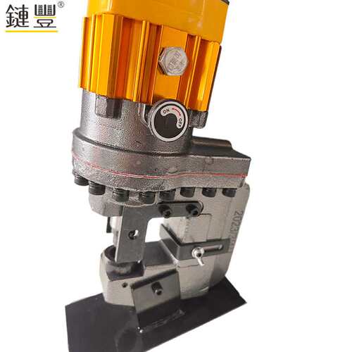新款角钢铁槽钢手提便携电动液压冲孔机JP-25干挂打孔开孔机器