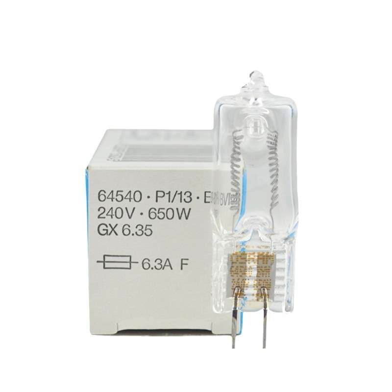 欧司朗灯泡64540 230V/240V 650W专业摄影卤素灯泡舞台照明灯珠
