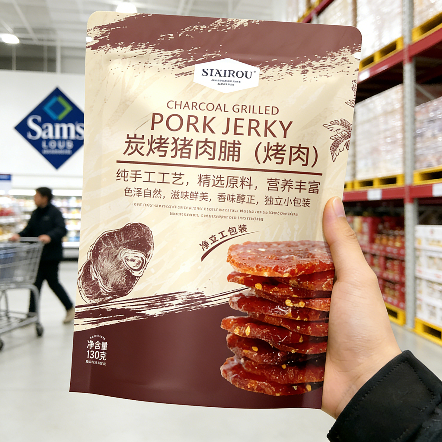 炭烤芝士猪肉脯单独包装