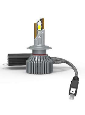 热销70W大功率双铜管汽车led大灯H7超强聚光前大灯H4远近光一体H1