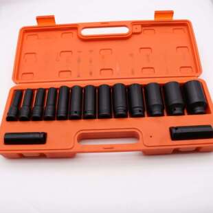 1/2 15件套 内六角风炮套筒头重型加厚加长气动电动扳手风同动汽