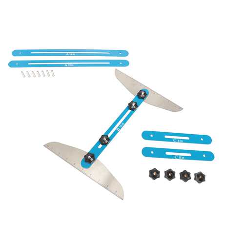 24件套楼梯踏板量规工具 楼梯夹具 测量楼梯 Stair Treads Gauge