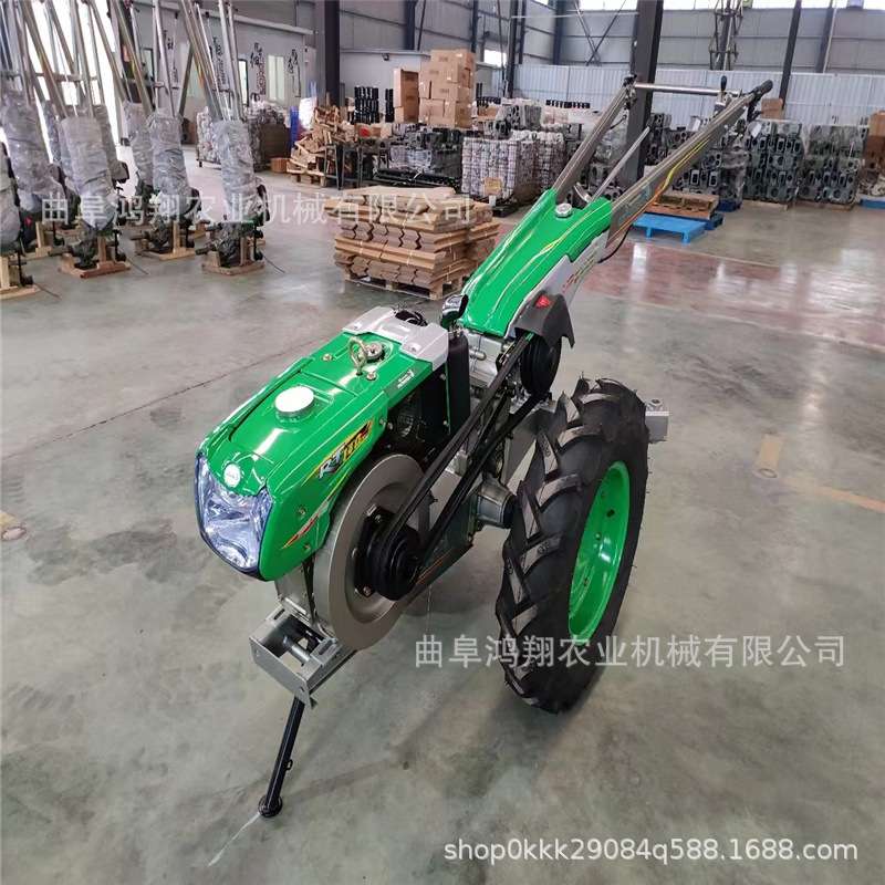 水旱打田柴油手扶拖拉机多功能小型旋耕机农用运输翻地手扶拖拉机
