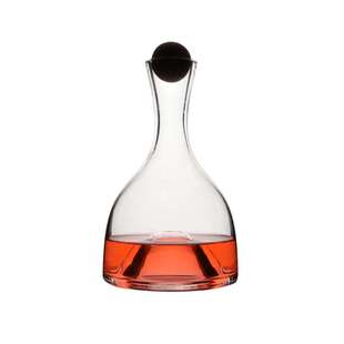 人工吹制冷切口手工水晶玻璃快速红酒醒酒器平口木塞分酒壶倒酒器