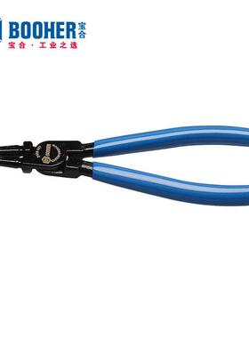 Booher宝合手动工具 德式CrV穴用曲口卡簧钳BH2108407/09 7