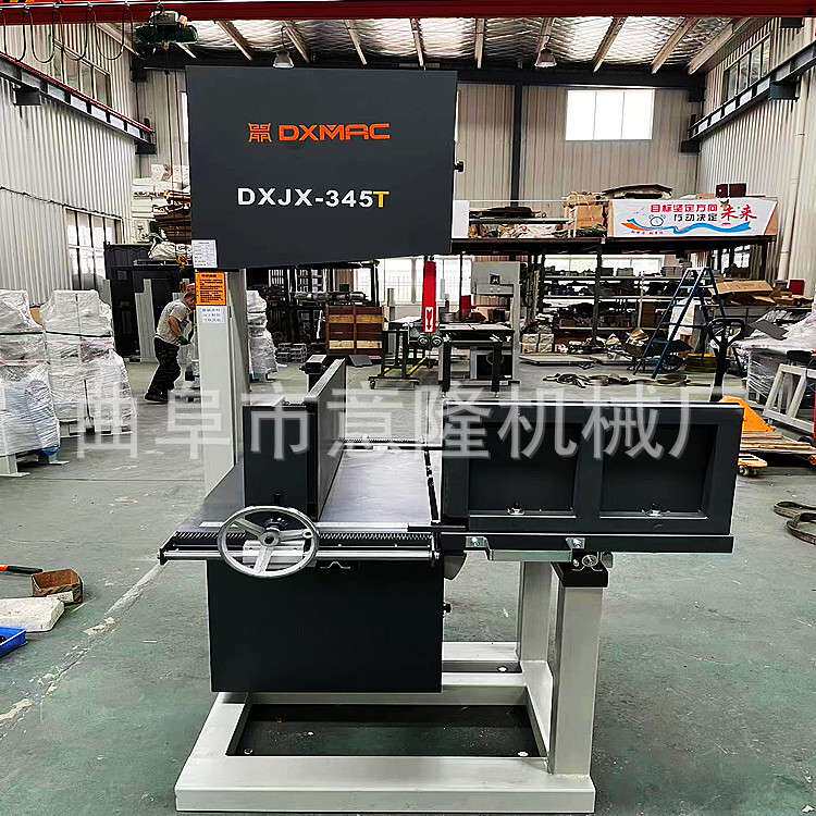 瓦楞纸切割346滑轨推台带锯机表面无毛边 木方开片木工带锯机质保