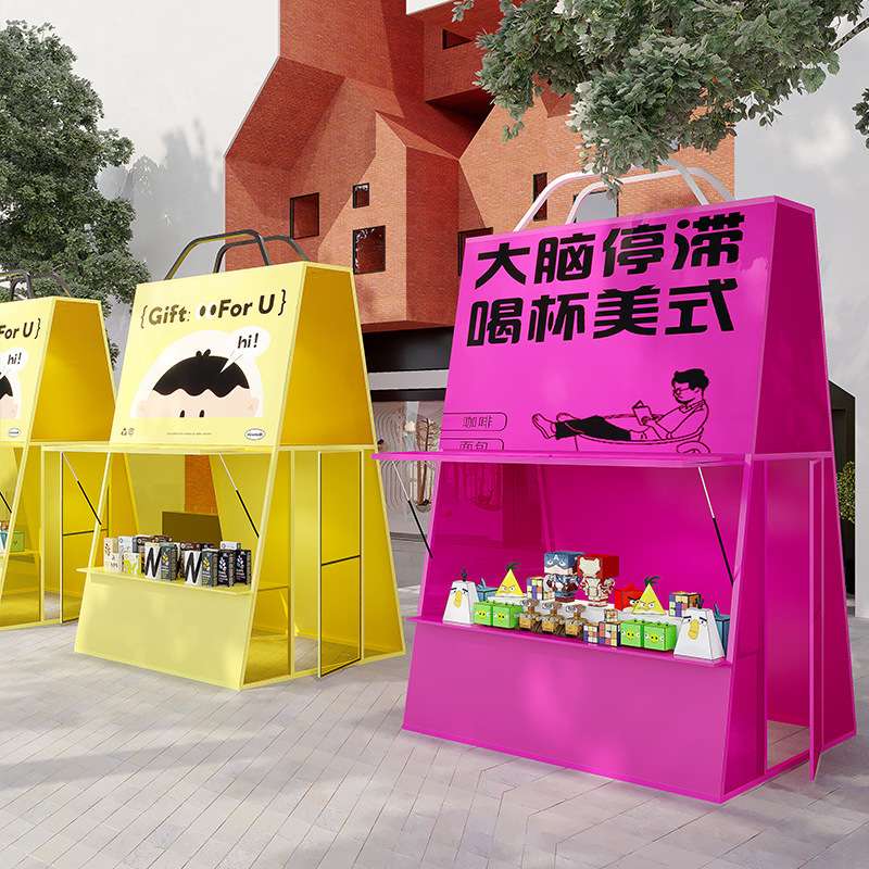 网红商场摊位架移动展示架夜市摆摊货架市集户外大型活动棚促销车
