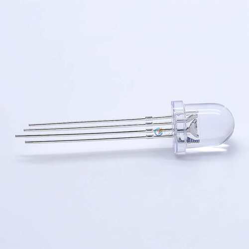 f8全彩透明共阴8mm四脚RGB红绿蓝全彩直插式LED灯珠发光二极管