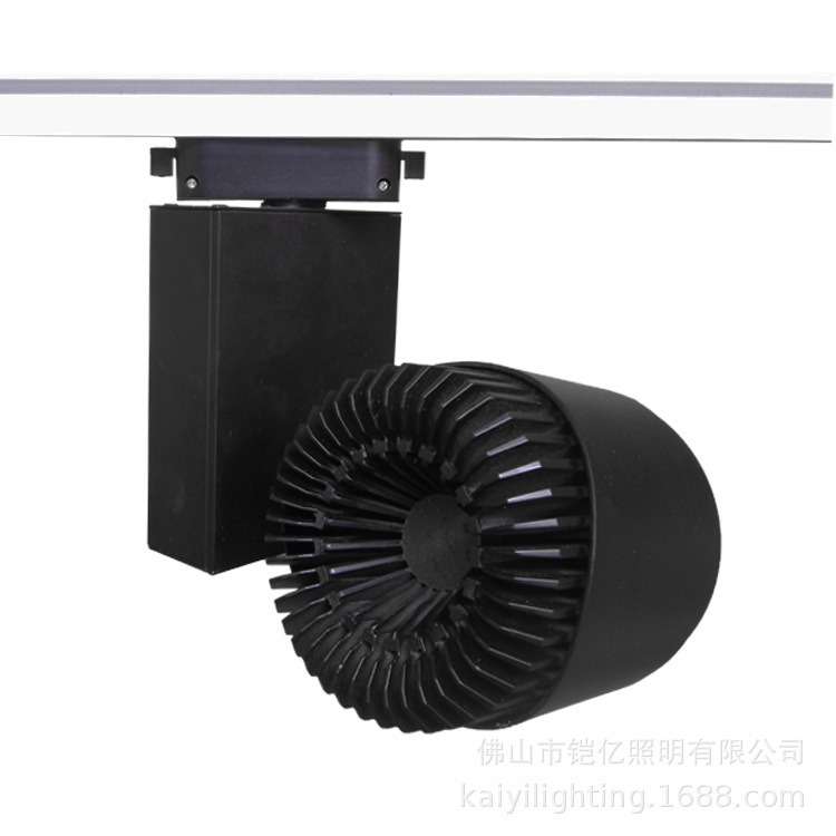 射灯led轨道灯服装店超亮cob40w30w节能导轨灯暖光商用展厅滑轨灯