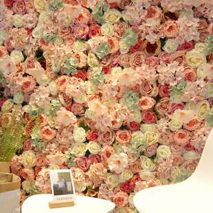[夏花]仿真花墙网红墙婚庆花墙门店装饰墙可拼接剪裁FW46-032-046