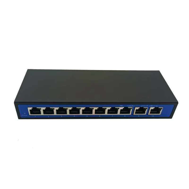 24V百兆8+2PO非标交换机8口POE供电可选12V/24V/36V/48V