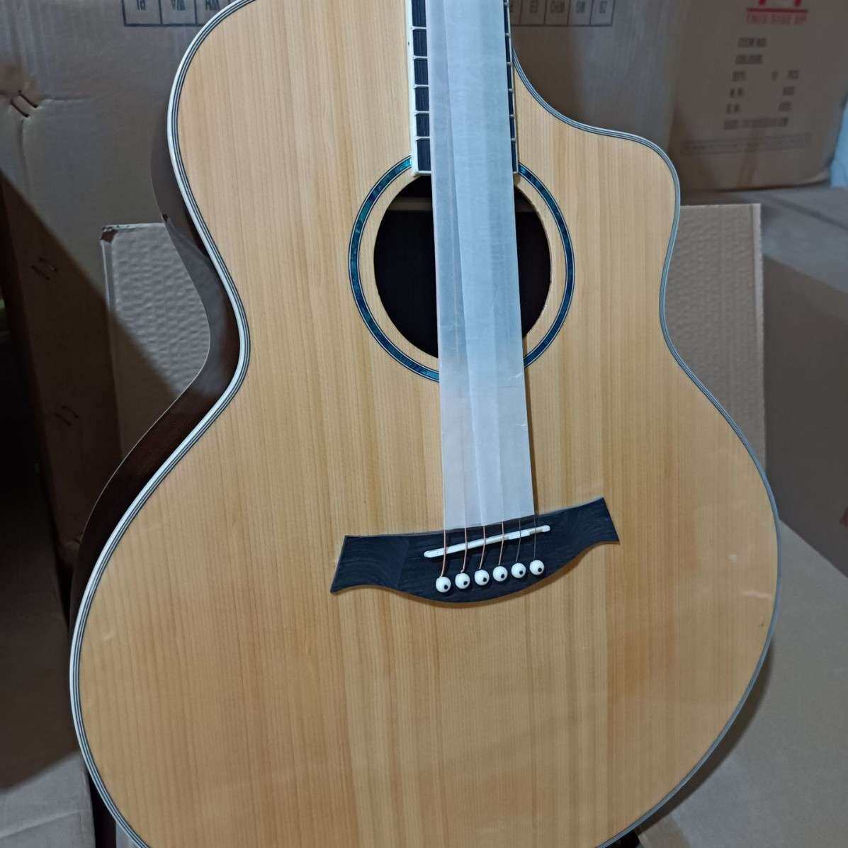 41寸单板吉他云杉玫瑰木背板民谣木吉他厂家出口外贸 guitar