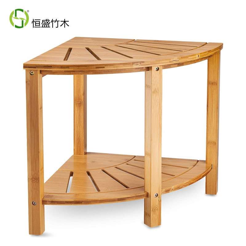 恒盛竹木竹制酒店家用商用卧室凳可浴室凳储物凳转角凳子