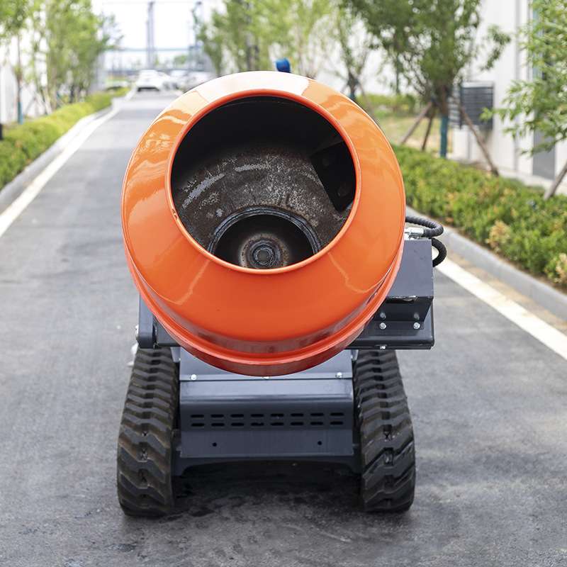 小型履带混凝土搅拌车水泥搅拌罐车运输自卸工程车智能搅拌机干粉