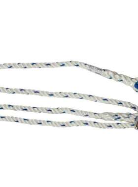 代尔塔502021 3股可调节定位安全绳 1.1m-2m高空作业防坠落安全绳