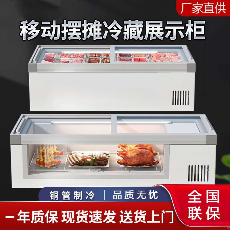 冰柜台式冷藏展示柜烧烤炸串保鲜冷冻小型三轮车摆摊小冰箱冰柜