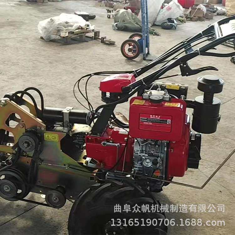 果园自走式开沟机柴油手扶挖沟机电缆地埋线开沟机农用开槽机