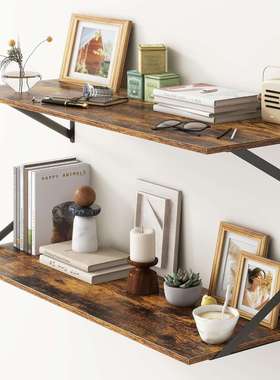 Floating Shelves壁挂式浮动搁板厨房卧室墙体置物架收纳架墙体