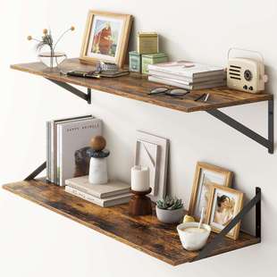 Floating Shelves壁挂式浮动搁板厨房卧室墙体置物架收纳架墙体