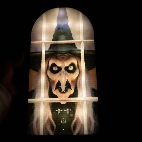 跨境新款 Halloween Novelty Ghost Mirror 全息万圣节鬼镜