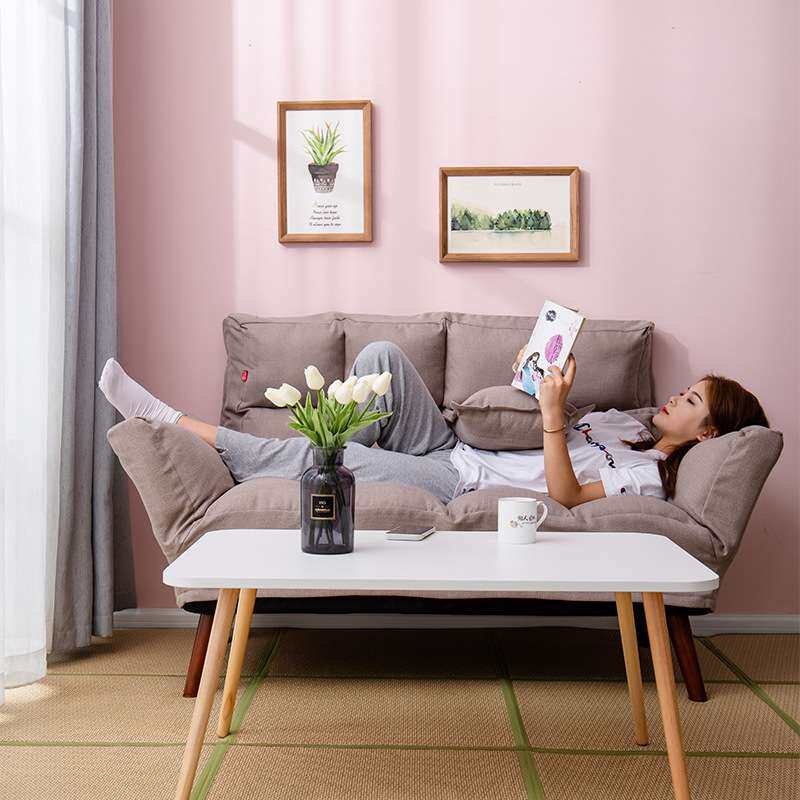 可折叠沙发床懒人沙发跨境布艺卧室客厅日式榻榻米三人位多用沙发