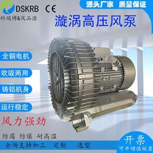 11KW高压漩涡风机RB-91D-2旋涡气泵11千瓦吸盘真空吸附涡旋风机