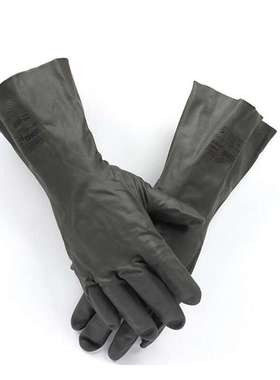 ANSELL/安思尔29-865黑色胶手套 工业耐酸碱耐溶剂防化防护手套