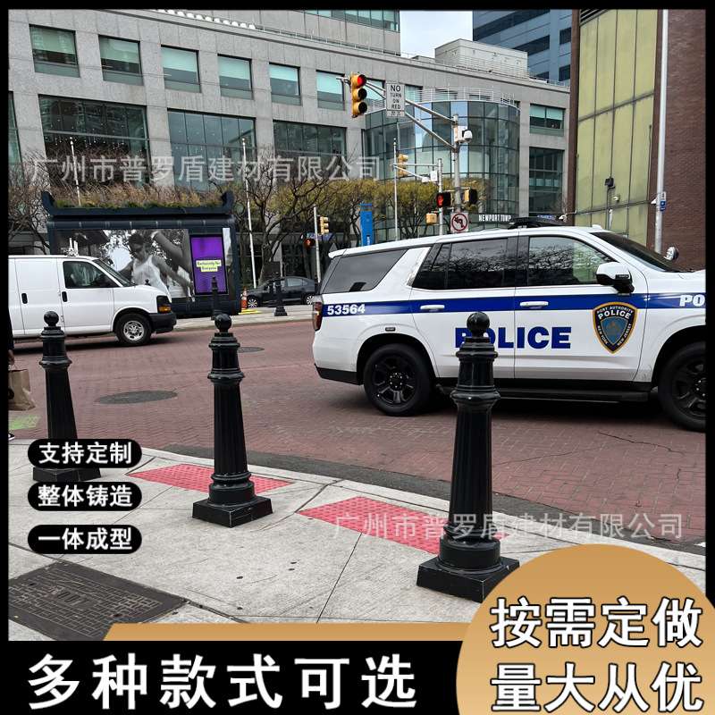 深圳铸铁罗马立柱道路止车桩广场警示防撞柱市政道路警示防护栏
