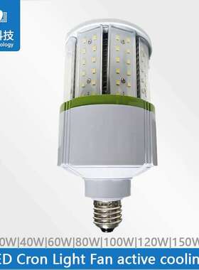 120W玉米灯120W鳍片式风扇散热玉米灯庭院灯E26E40120W路灯出口