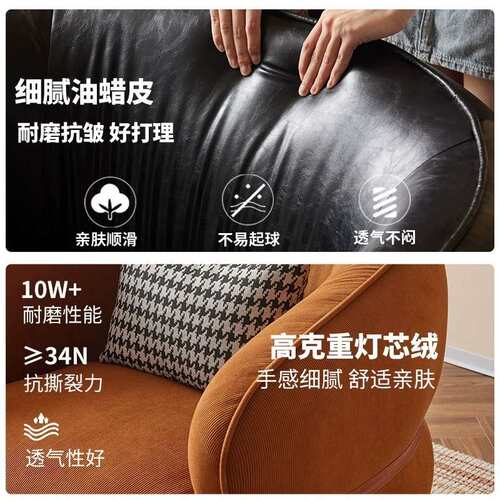 复古风单人沙发椅家用客厅阳台接待休闲椅卧室老虎椅懒人沙发家居