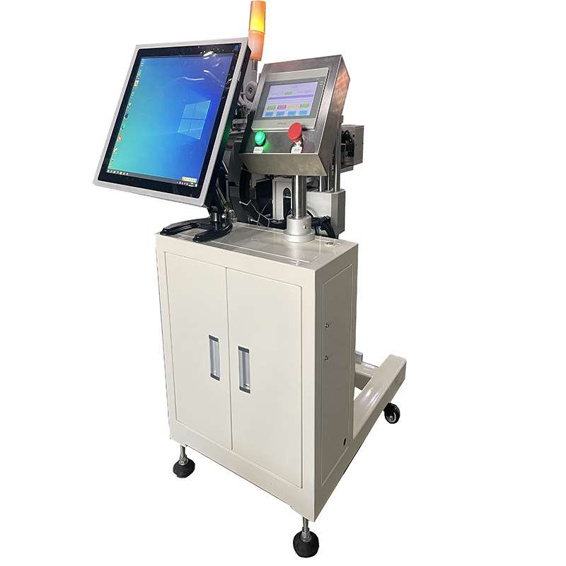 小型貼紙機实时打印平面贴标机侧面在线打印贴标贴标签机器图片