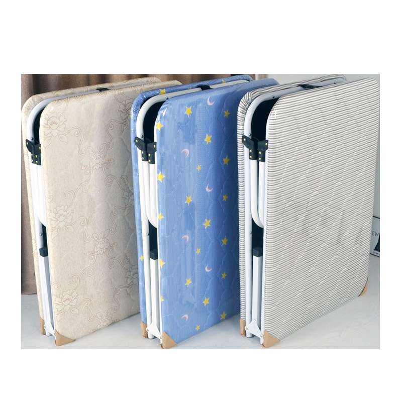 厂家直供二折午休折叠床办公室午睡床单人海绵木板床家用免安装式