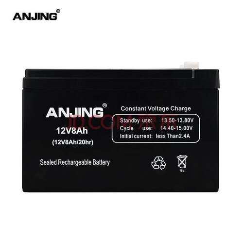 ANJING蓄电池12V8AH 铅酸免维护蓄电池 ANJING蓄电池厂家 现货供