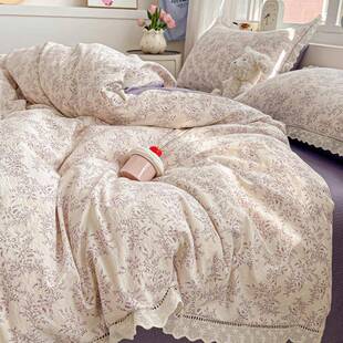 A类全棉双层纱被套 2025新款纯棉双人220x240纱布单被罩200x230cm