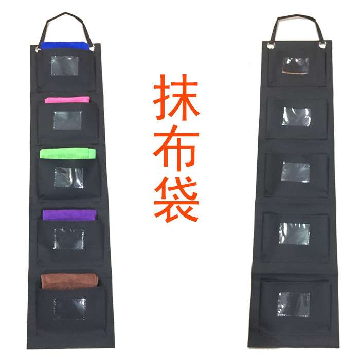 门挂式厚防水酒店客房抹布袋挂袋布草清洁工作车工具区分毛巾收纳