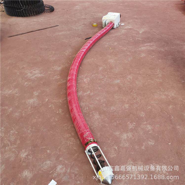 农用粮食上料机携式螺旋提升机参数家用小型车载软管吸粮机