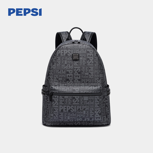 Pepsi/百事大容量休闲时尚双肩包男旅行出游通勤皮质背包女防泼水