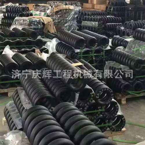 钩机PC130 PC300涨紧弹簧 支重轮 引导轮 挖掘机链条 履带板总成